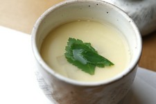 Chawanmushi (steamed egg custard) gently enveloped by the aroma of dashi (Japanese soup stock)